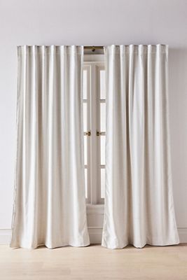 Rowen Woven Textured Ruched Piping Blackout Curtain