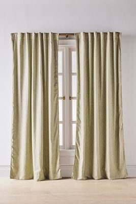 Rowen Woven Textured Ruched Piping Blackout Curtain