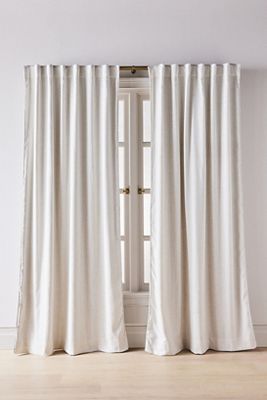Rowen Woven Textured Ruched Piping Curtain