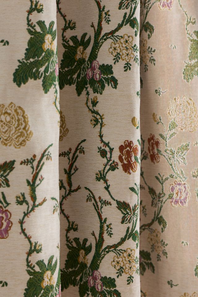 Jensine Floral Woven Jacquard Curtain #1
