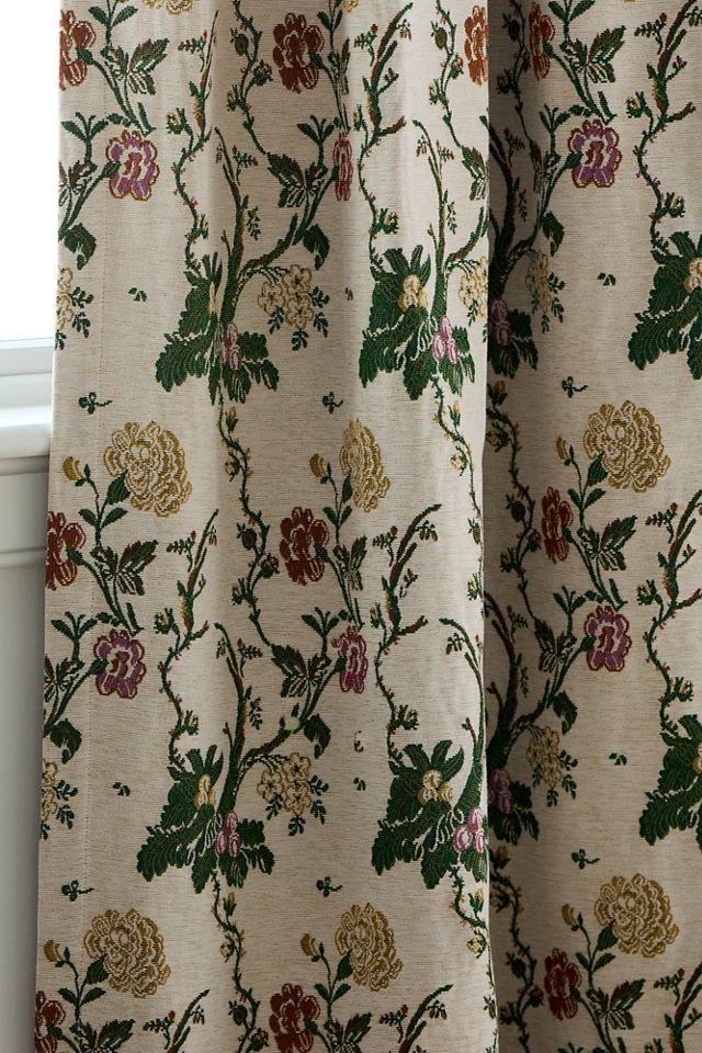 Rideau Jensine en jacquard tissé à motif floral #4