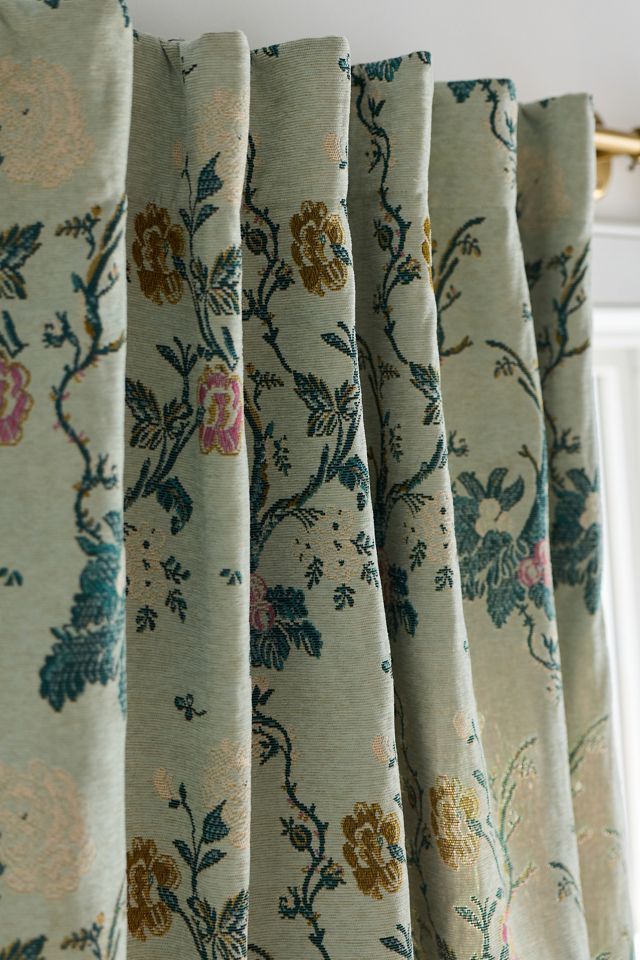 Jensine Floral Woven Jacquard Curtain #1