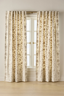 Francine Woven Cotton Floral Curtain