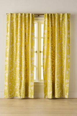 Francine Woven Cotton Floral Curtain