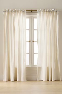 Ruffle Top Cotton Woven Curtain