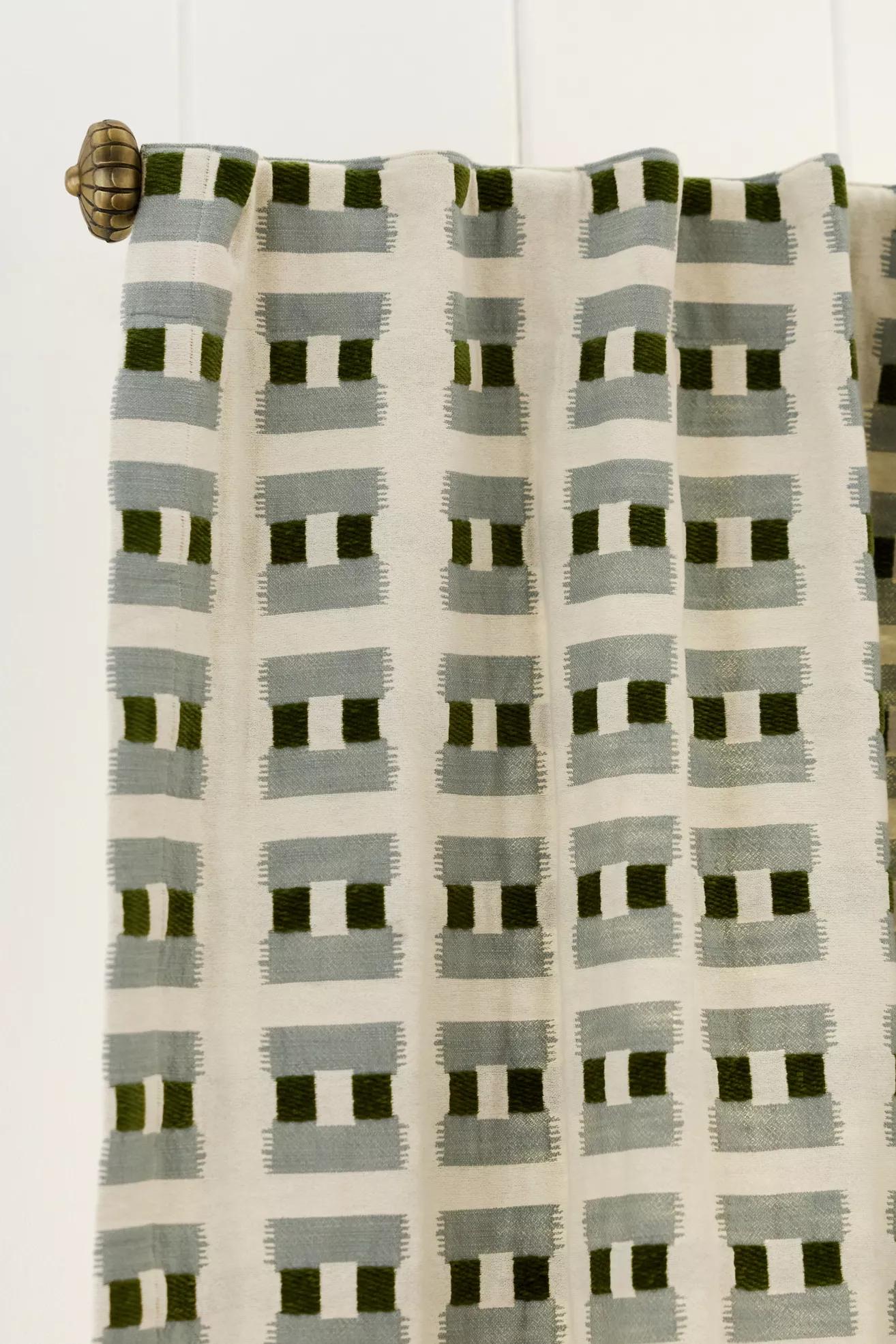 Kendall Woven Jacquard Geometric Curtain - thumbnail 2