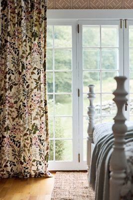 Lorena Printed Velvet Curtain product page