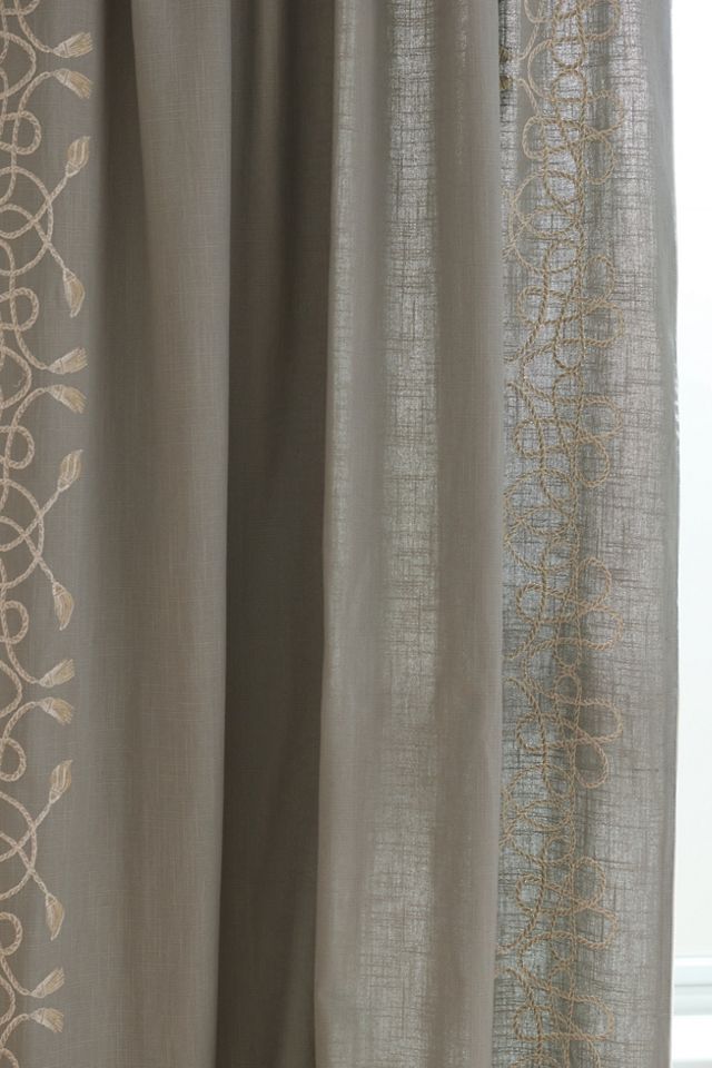 Maeve Rope Embroidered Cotton Curtain #2