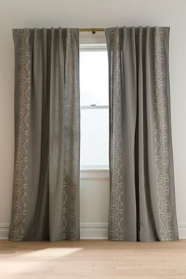 Maeve Rope Embroidered Cotton Curtain