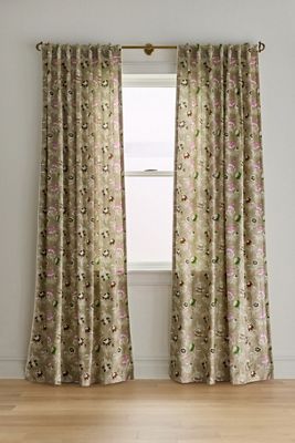 Nani Velvet Printed Floral Curtain