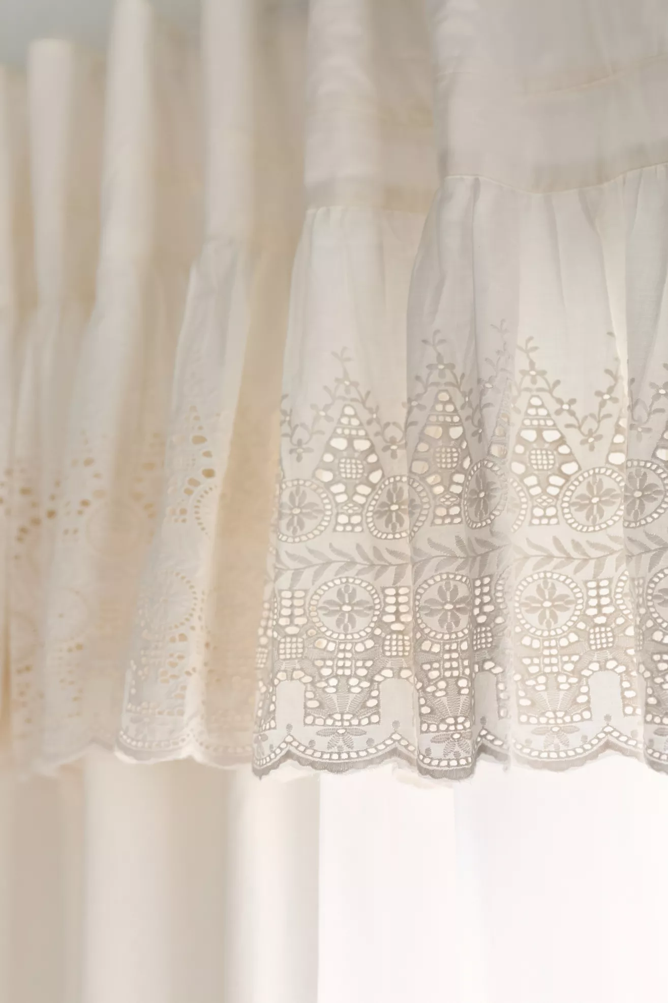 Overdyed Eyelet Sheer Cotton Curtain - thumbnail 5