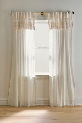 Overdyed Eyelet Sheer Cotton Curtain