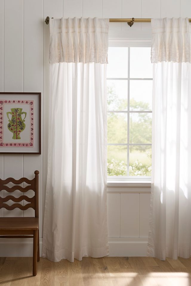Overdyed Eyelet Sheer Cotton Curtain #3