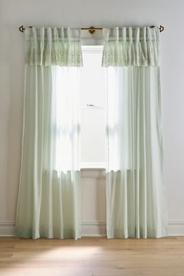 Overdyed Eyelet Sheer Cotton Curtain