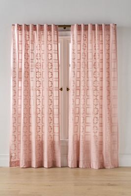 Cotton Eyelet Embroidered Sheer Curtain