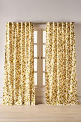 McKenzie Parrott Cotton Printed Floral Curtain