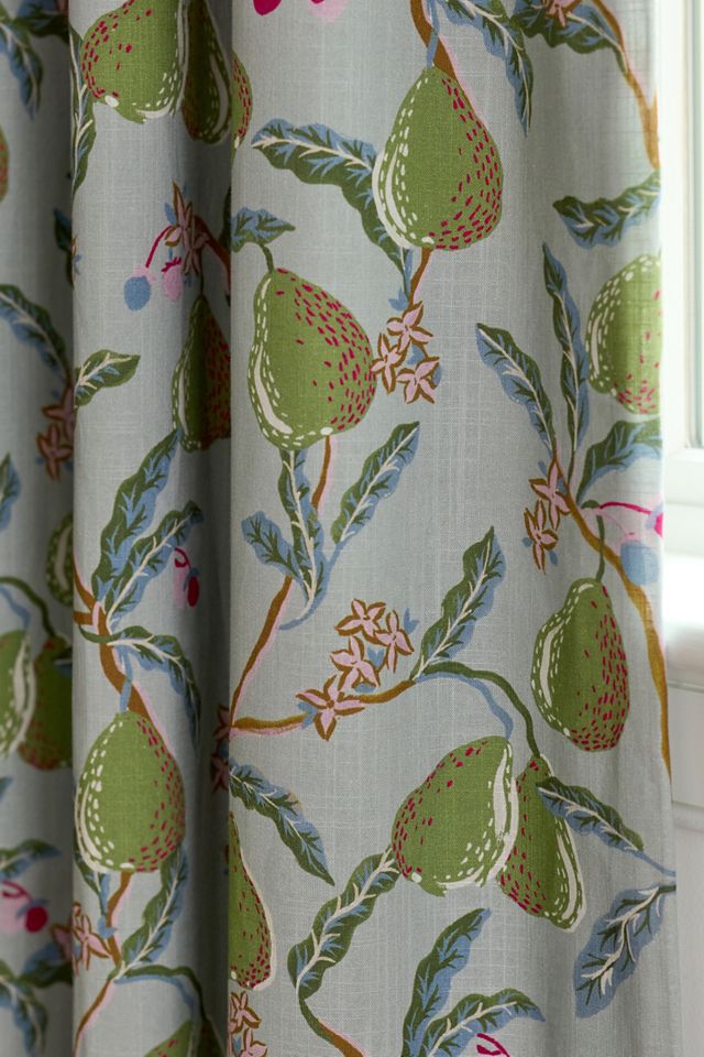 Pera Cotton Pear Printed Blackout Curtain #1
