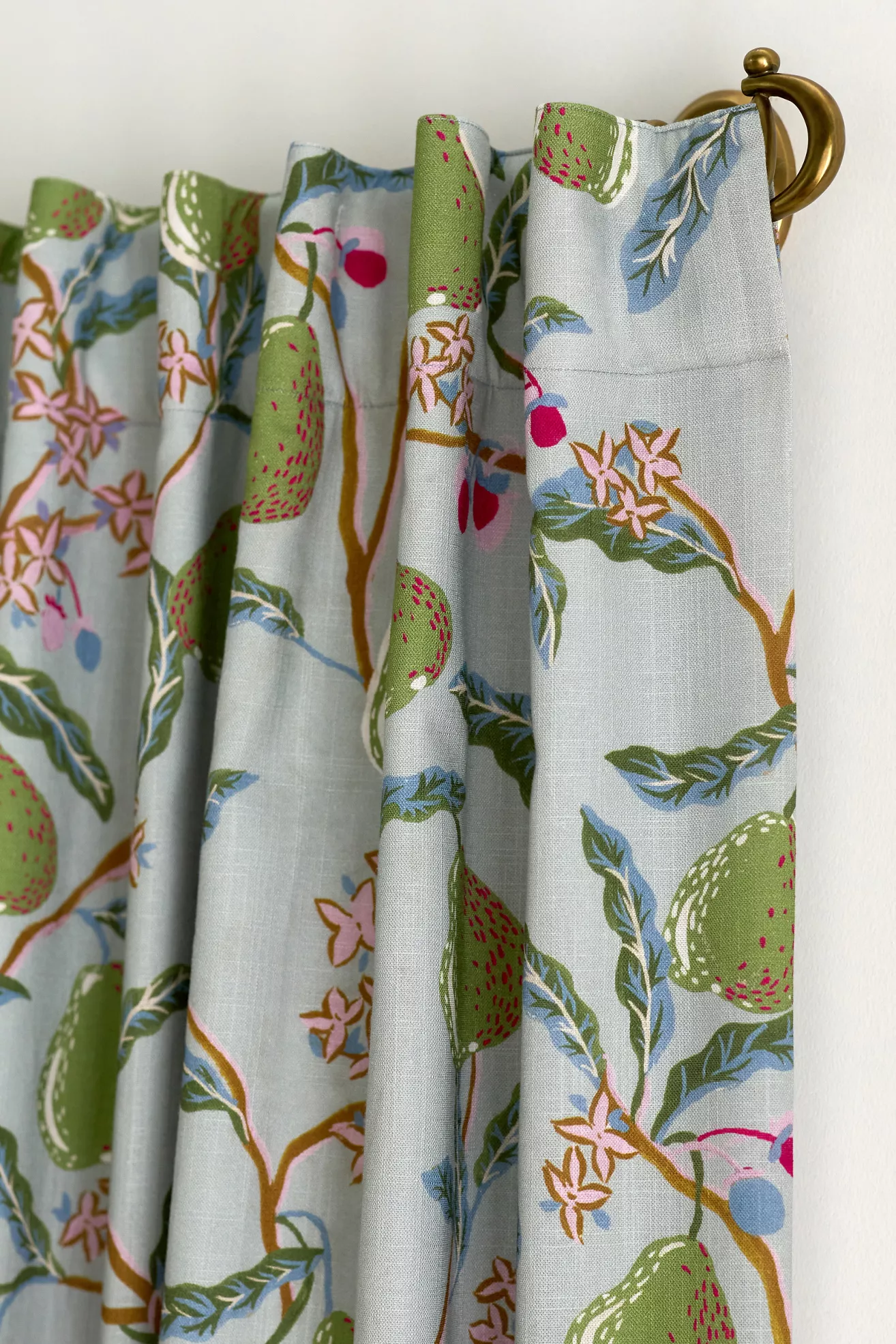 Pera Cotton Pear Printed Blackout Curtain - thumbnail 3