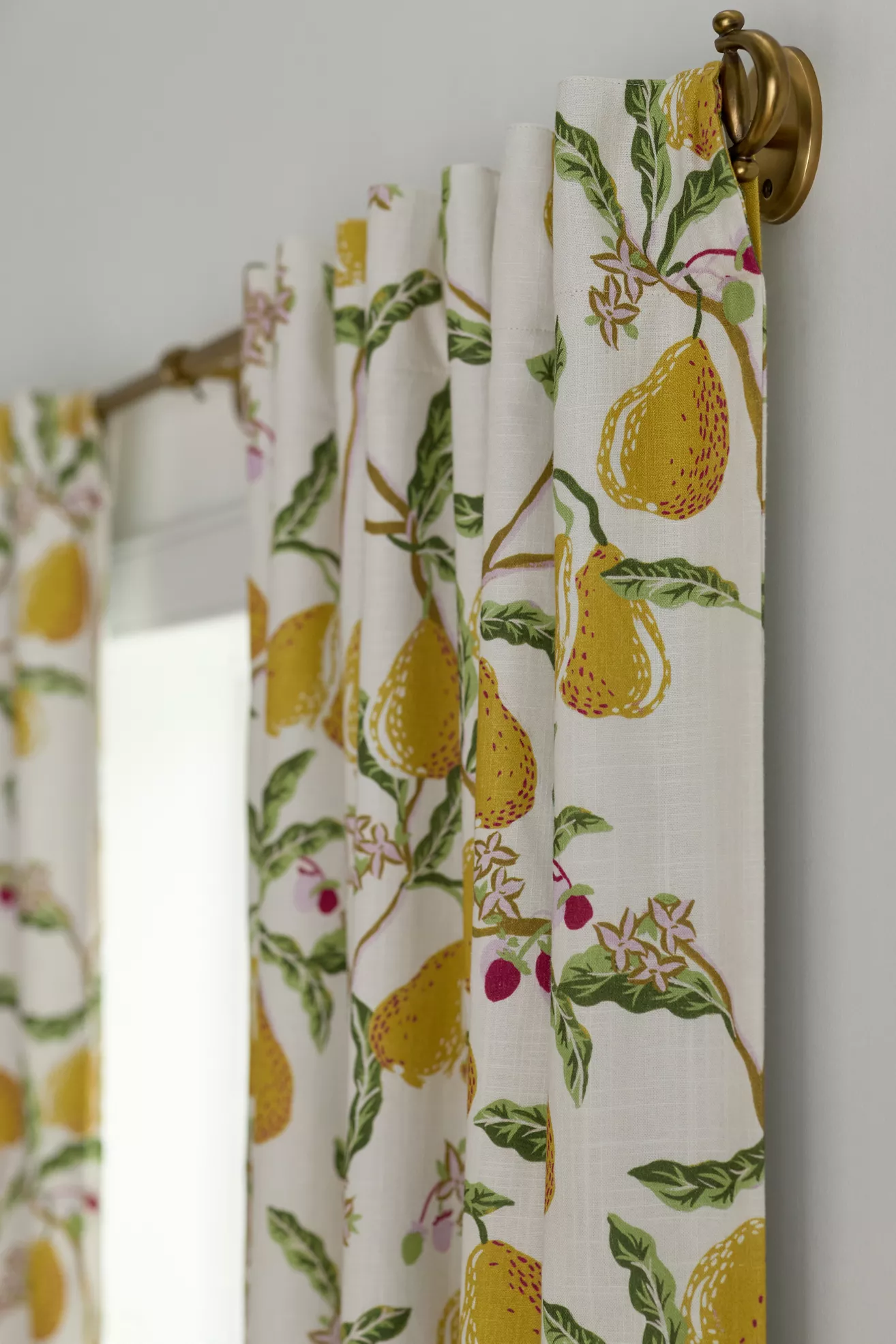 Pera Cotton Pear Printed Blackout Curtain - thumbnail 5