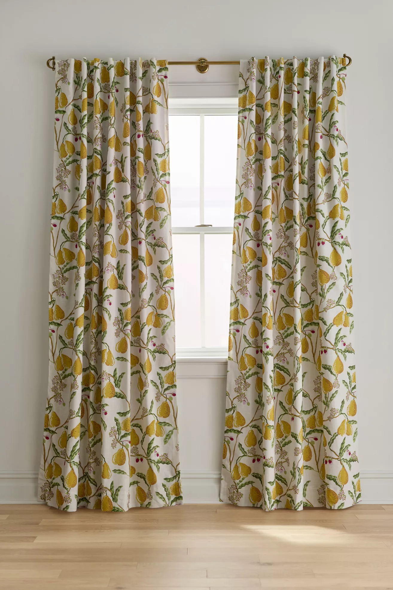 Pera Cotton Pear Printed Blackout Curtain - thumbnail 4