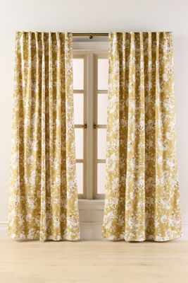 Cortina Floral Estampada de Algodón Frida