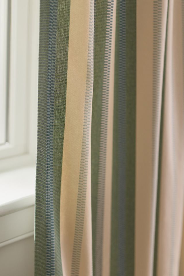 Safi Striped Woven Cotton Curtain #1