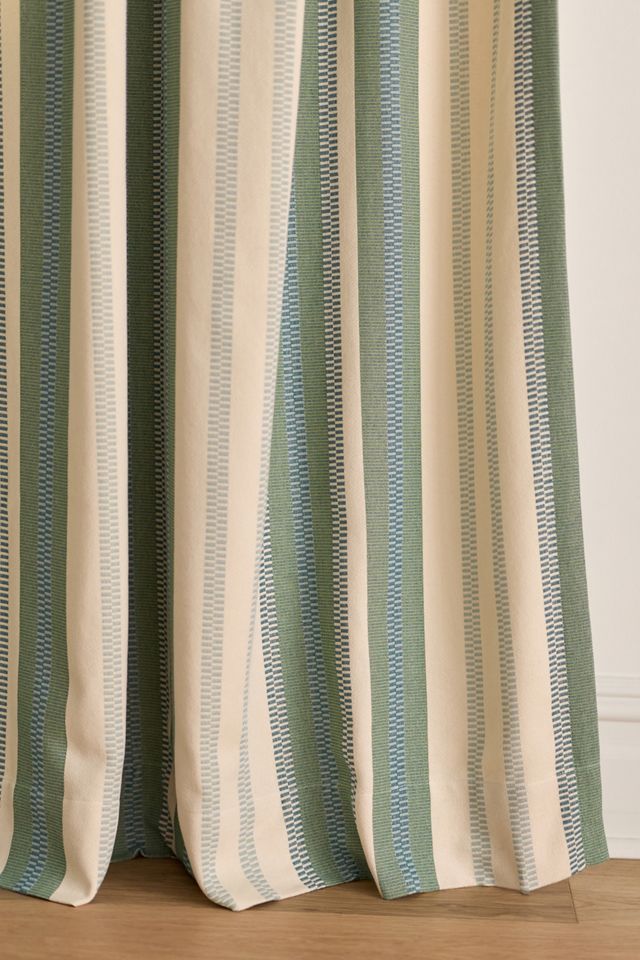 Safi Striped Woven Cotton Curtain #2