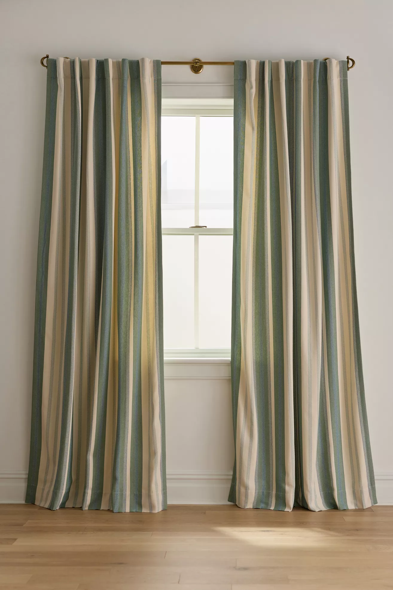 Safi Striped Woven Jacquard Curtain