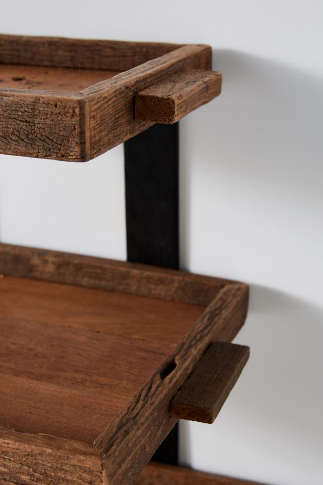 Reclaimed Wood Tiered Stand #2