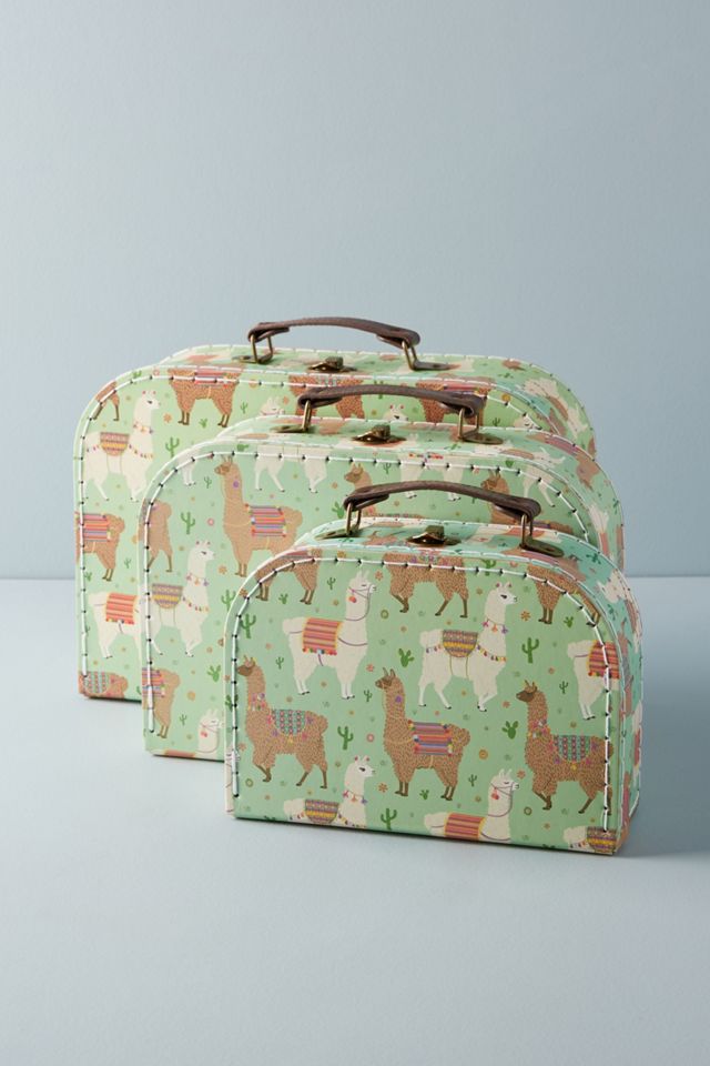 Llama Decorative Suitcase Set #1
