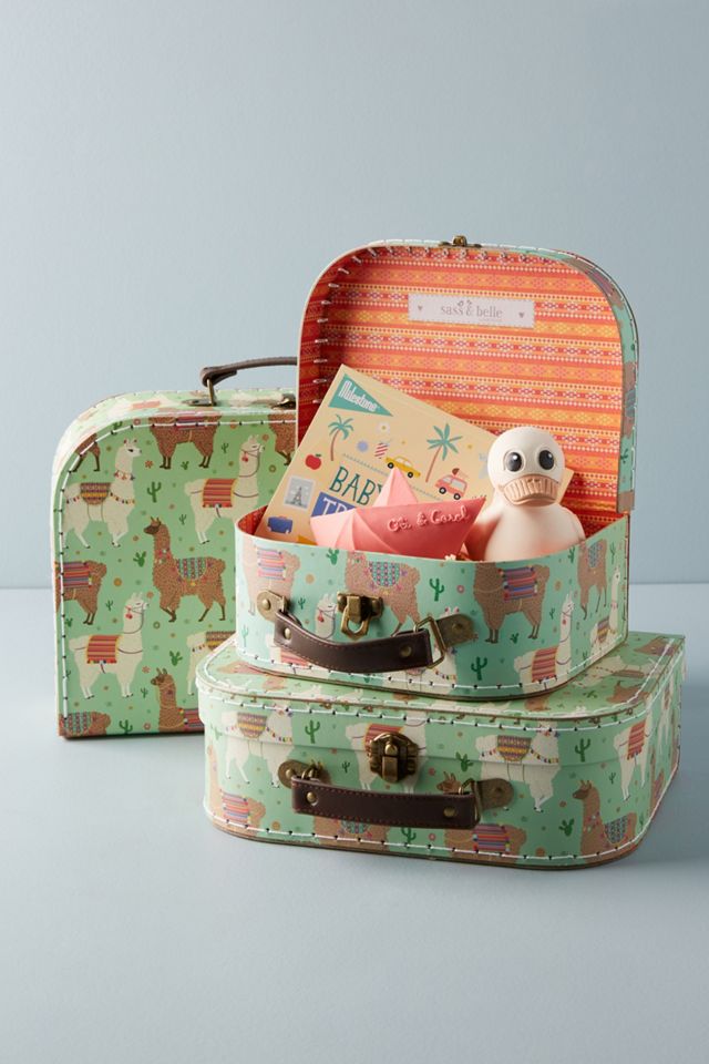 Llama Decorative Suitcase Set