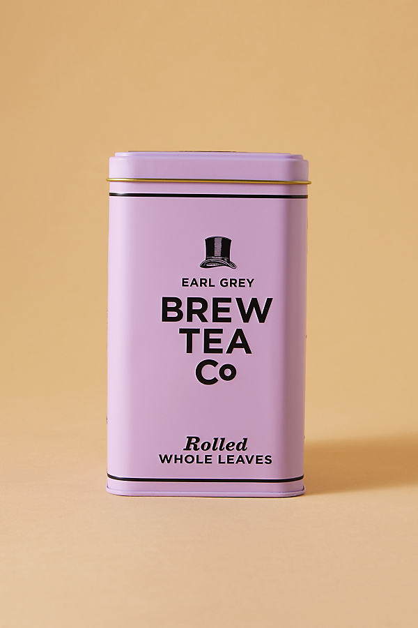Brew Tea Co. Rolled Whole Leaf Tea Bags Tin