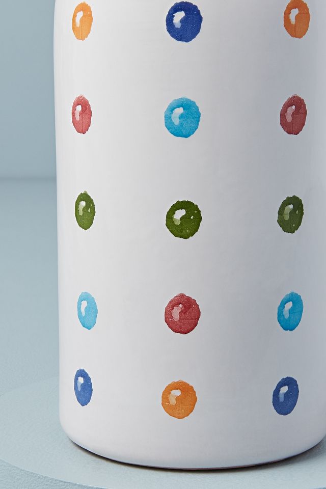 Huile d'olive pressée à froid dans une bouteille à pois #1