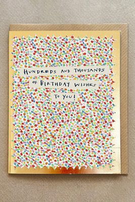 Tarjeta de Cumpleaños Poet & Painter Cientos y Miles