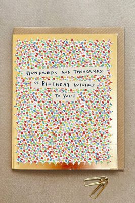 Poet & Painter Hundreds & Thousands Greeting Card