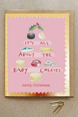Poet & Painter It's all About the Baby Cheeses Weihnachtskarte