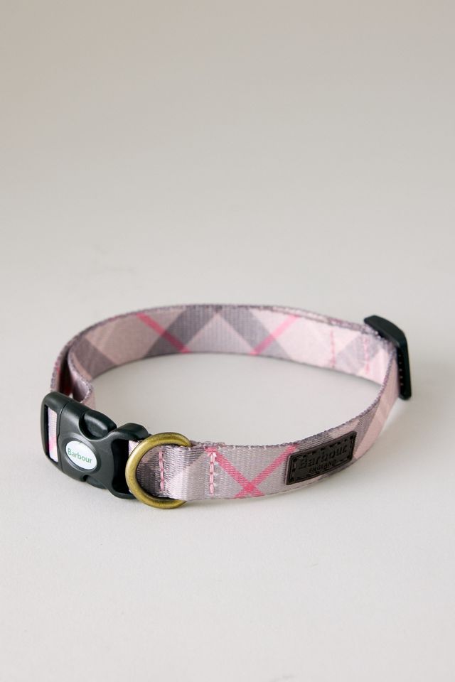 Barbour Pink Tartan Dog Collar #1
