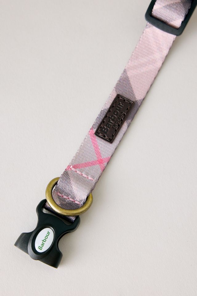 Barbour Pink Tartan Dog Collar #3