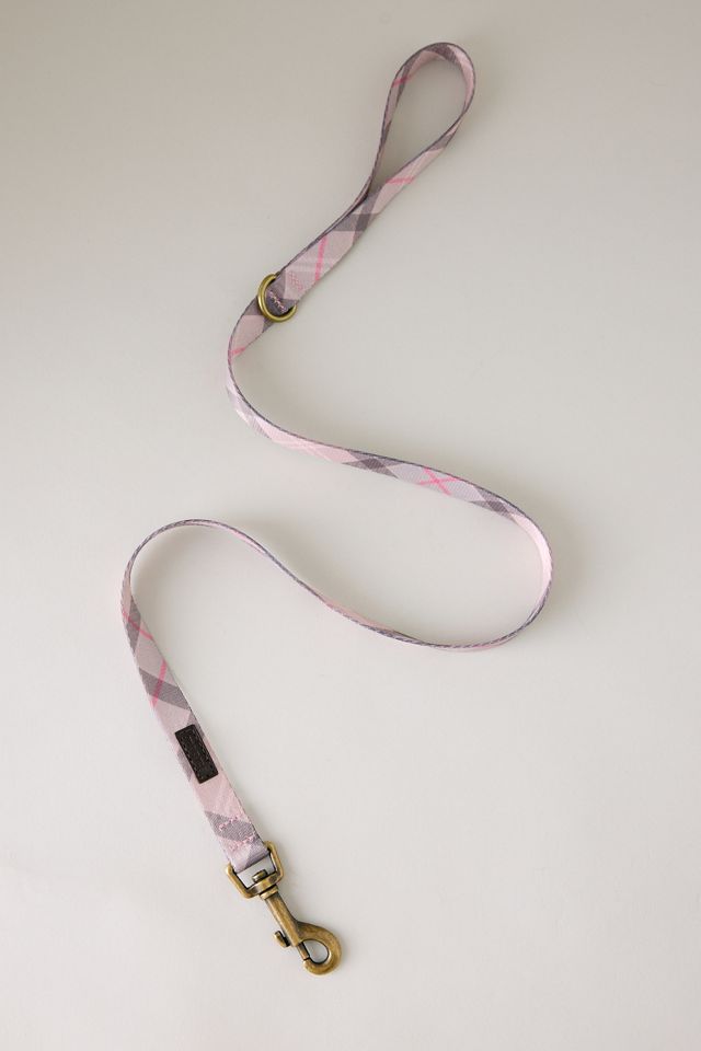 Barbour Pink Tartan Dog Lead #1