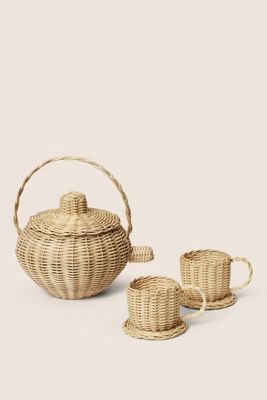 Ferm Living Rattan-Teeservice
