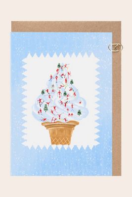 Carte de Noël Pente de Crème Glacée By Meloo