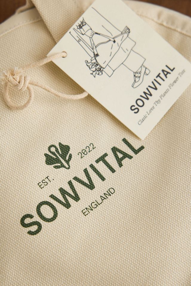 Sowvital Love Thy Flowers Medium Cotton Tote Bag #2