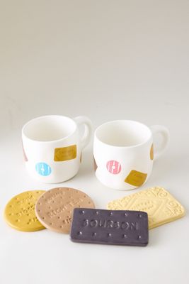 Pott'd Great British Tea & Biscuit Clay Coaster Kit