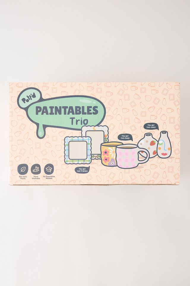Pott'd Paintables Mug, Frame & Vase Bundle Kit #1
