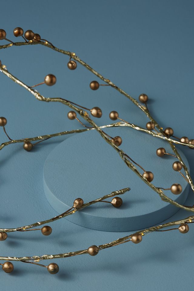 Lumières avec baies dorées #1