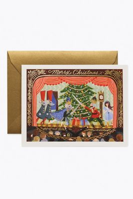 Tarjeta de Navidad Cascanueces de Rifle Paper Co.