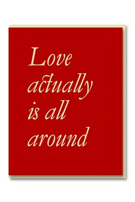 Tarjeta de Navidad Darling Clementine Love Actually is all Around
