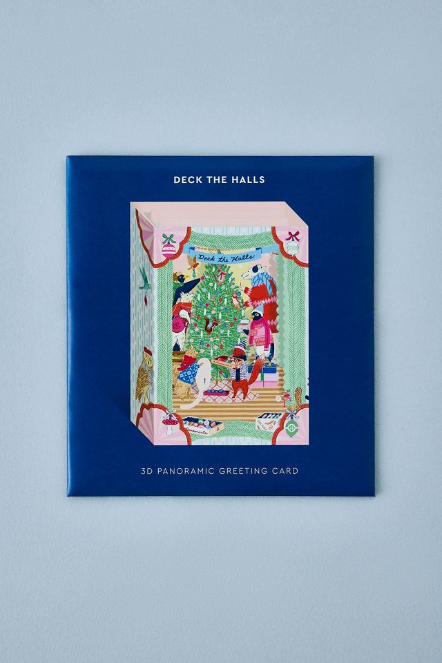 Deck The Halls 3D Greeting Card by Emily Taylor #1