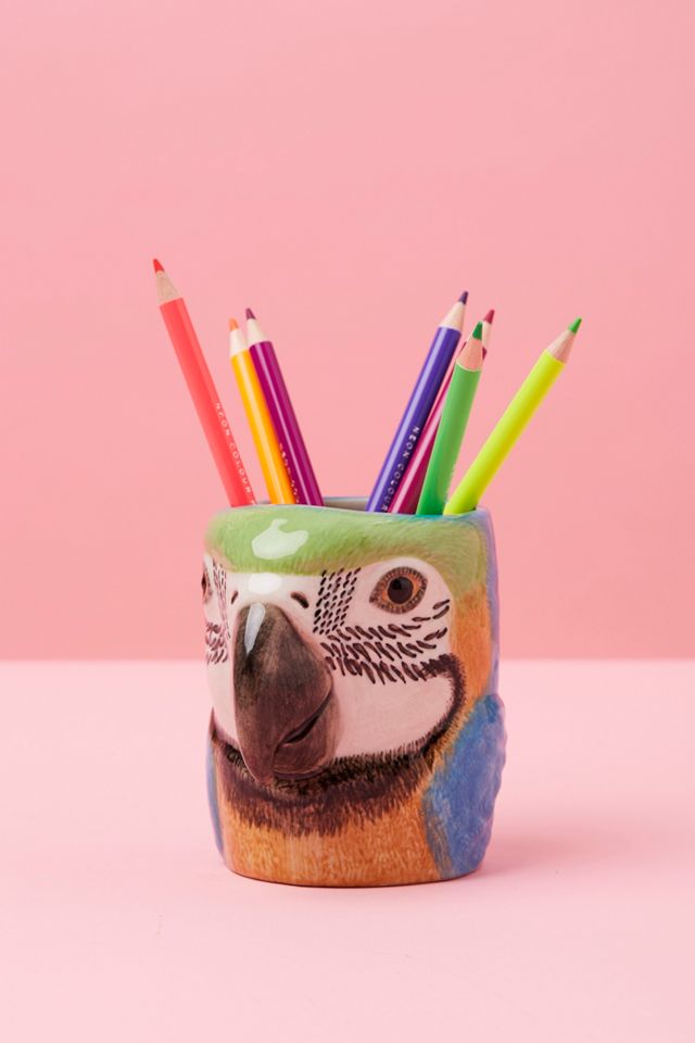 Olla de lápiz de guacamayo de Quail #2
