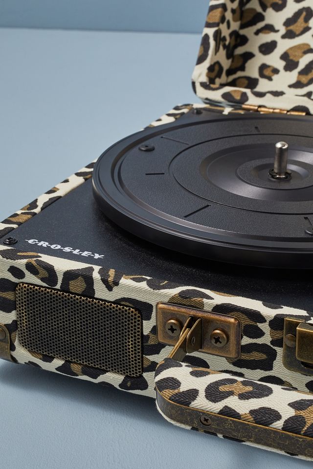 Crosley Cruiser Leopard Print Vinyl Record Player #1